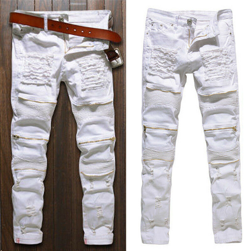 Men's Slim Ripped Jeans