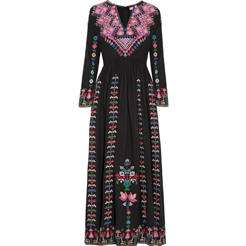 Women's Embroidered Maxi Dress