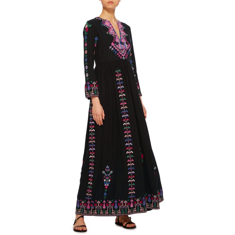 Women's Embroidered Maxi Dress