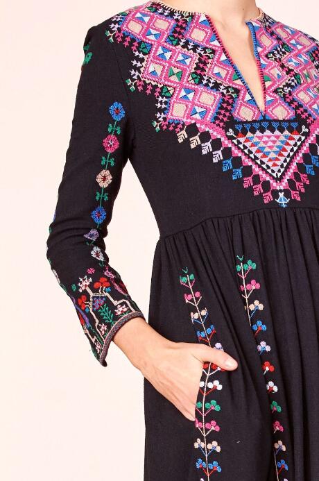 Women's Embroidered Maxi Dress