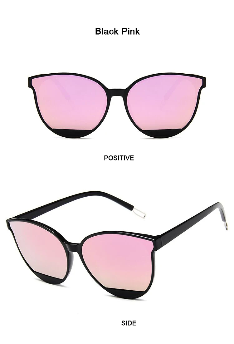 Women's Vintage Mirror Metal Sunglasses