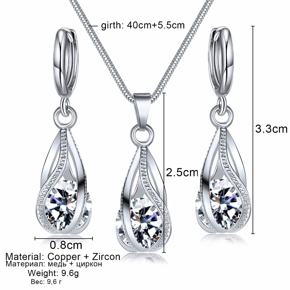 Women's Zircon Jewelry Sets