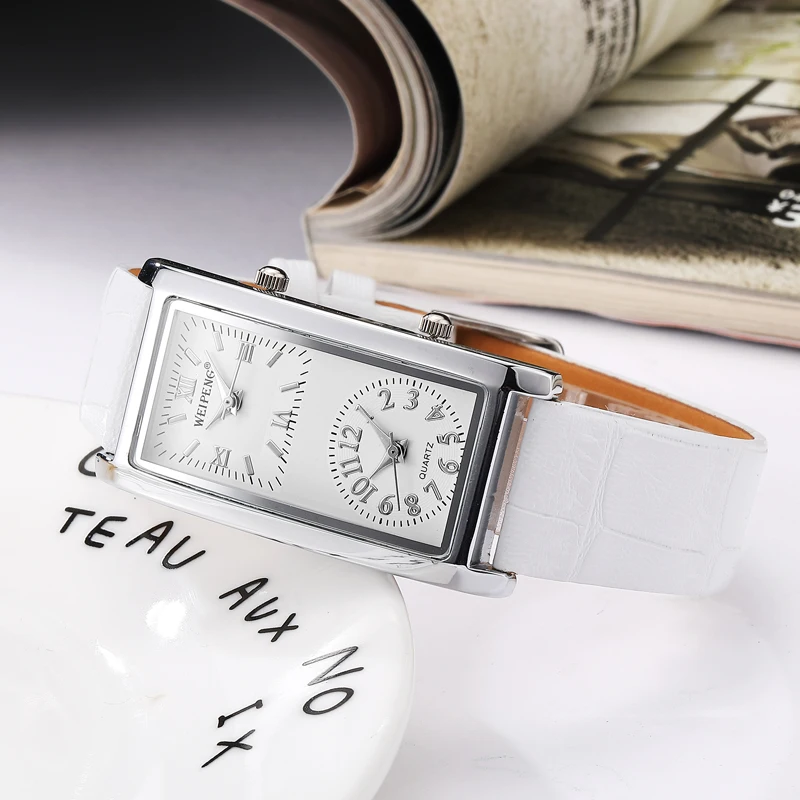 Women's Rectangular Dial Elegant Watches