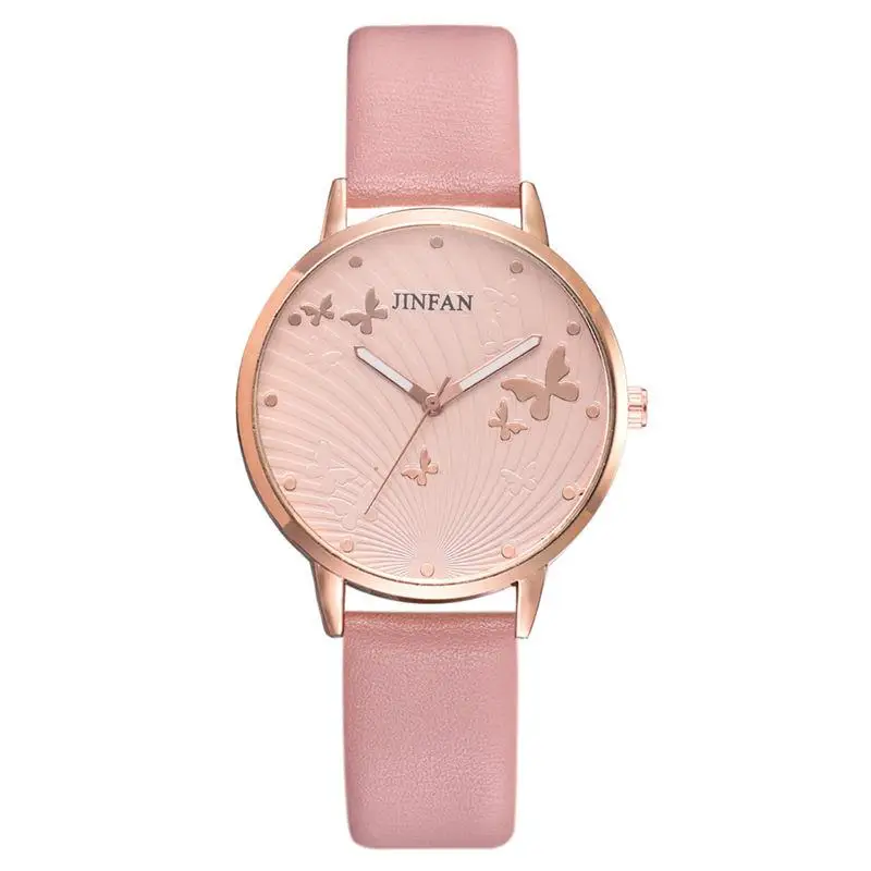 Butterfly Designed Dial Women's Quartz Watch