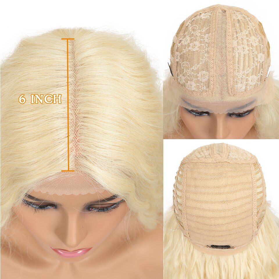 Blonde Super Long Wavy Lace Synthetic Hair Wig